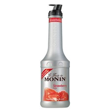 Monin Strawberry Fruit Mix Puree 1ltr - Single - Fruit Puree for Cocktails