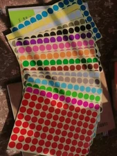 3/8'' bulk Dot Stickers Round Color Coding Labeling Sticker Self Adhesive Label