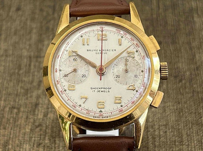 BAUME &MERCIER 2 register chronograph Landeron 48 36mm men's watch