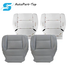 2014-2019 For Chevy Silverado Tahoe Front Bottom Seat Cover Leather Gray Or Foam