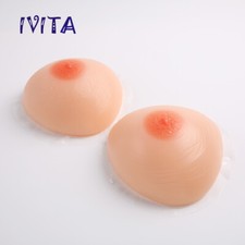 EE Cup Artificial Self-adhesive Silicone Breast Forms Transgender Bra Insert