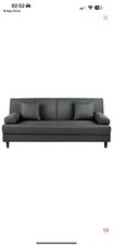 Habitat Chase Fabric 3 Seater Clic Clac Sofa Bed - Charcoal