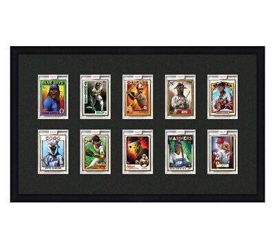 Card Frame Display ten openings to fit P70, Project 2020, or Project 100 Slabs