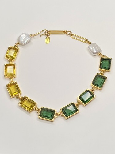 Lizzie Fortunato Vert Collar Necklace in Green - 第 1/9 張圖片