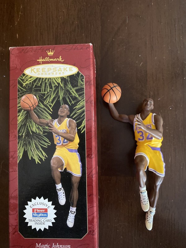Magic Johnson Hallmark Keepsake Ornament COLLECTOR'S SERIES 3rd In Hoops