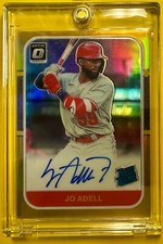 2021 Panini Donruss Optic JO ADELL Auto AUTOGRAPH GOLD Angels 03/10
