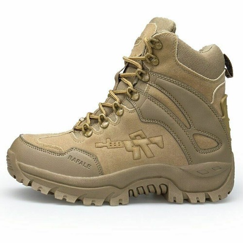 Botas De Tobillo Para Hombre Seguridad De Trabajo Fuerte Zapatos Altos 4  colores | eBay