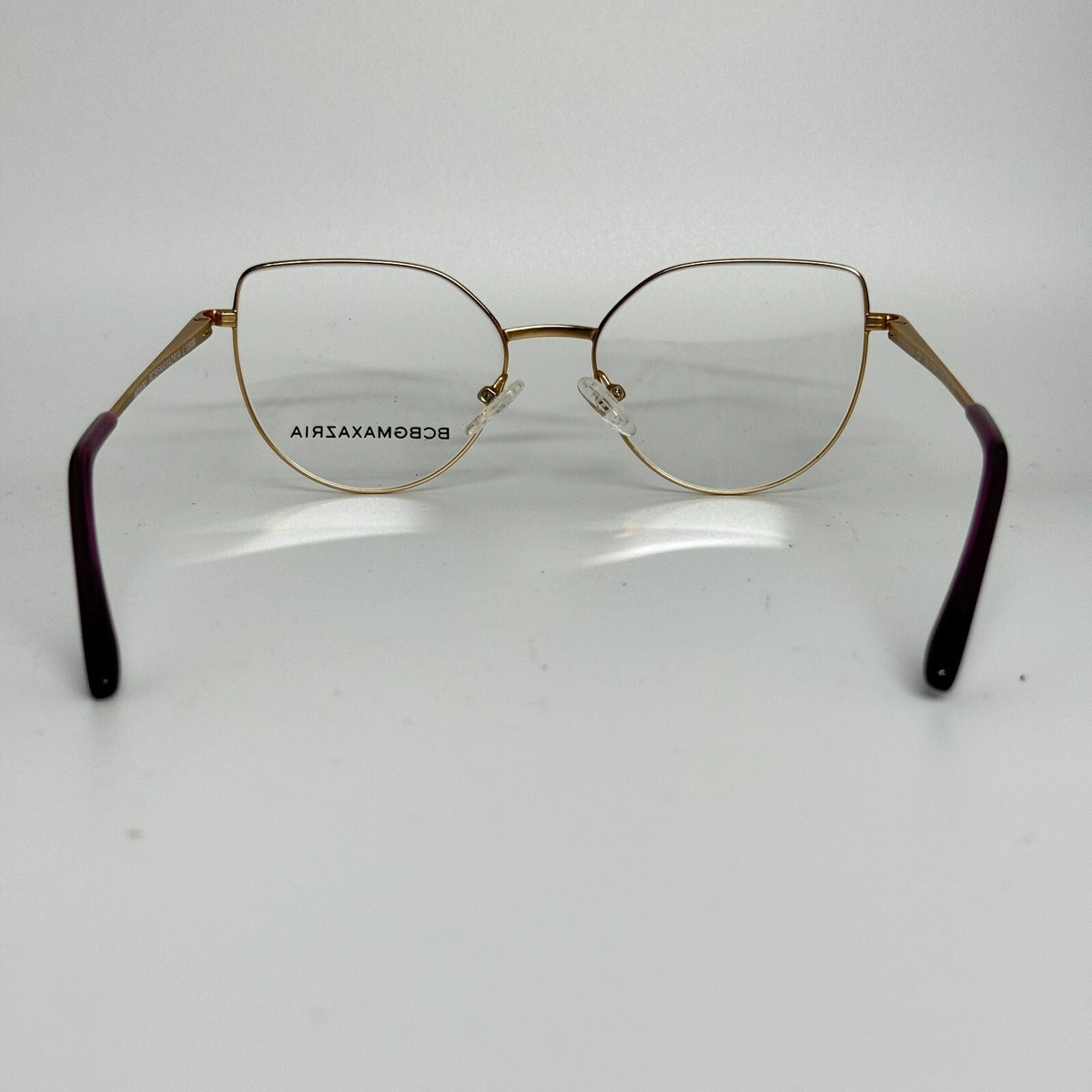 BCBGMAXAZRIA‎ Henley Purple Rose Gold Eyeglasses Frame 54-15-135mm B40mm H13568 BCBG Max Azaria Purple Rose Gold 51mm New Authentic Eyeglass  main image 4