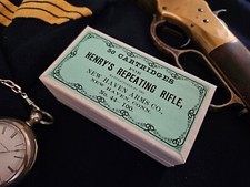 Reproduction Vintage Civil War Era .44 Henry Cartridge Box