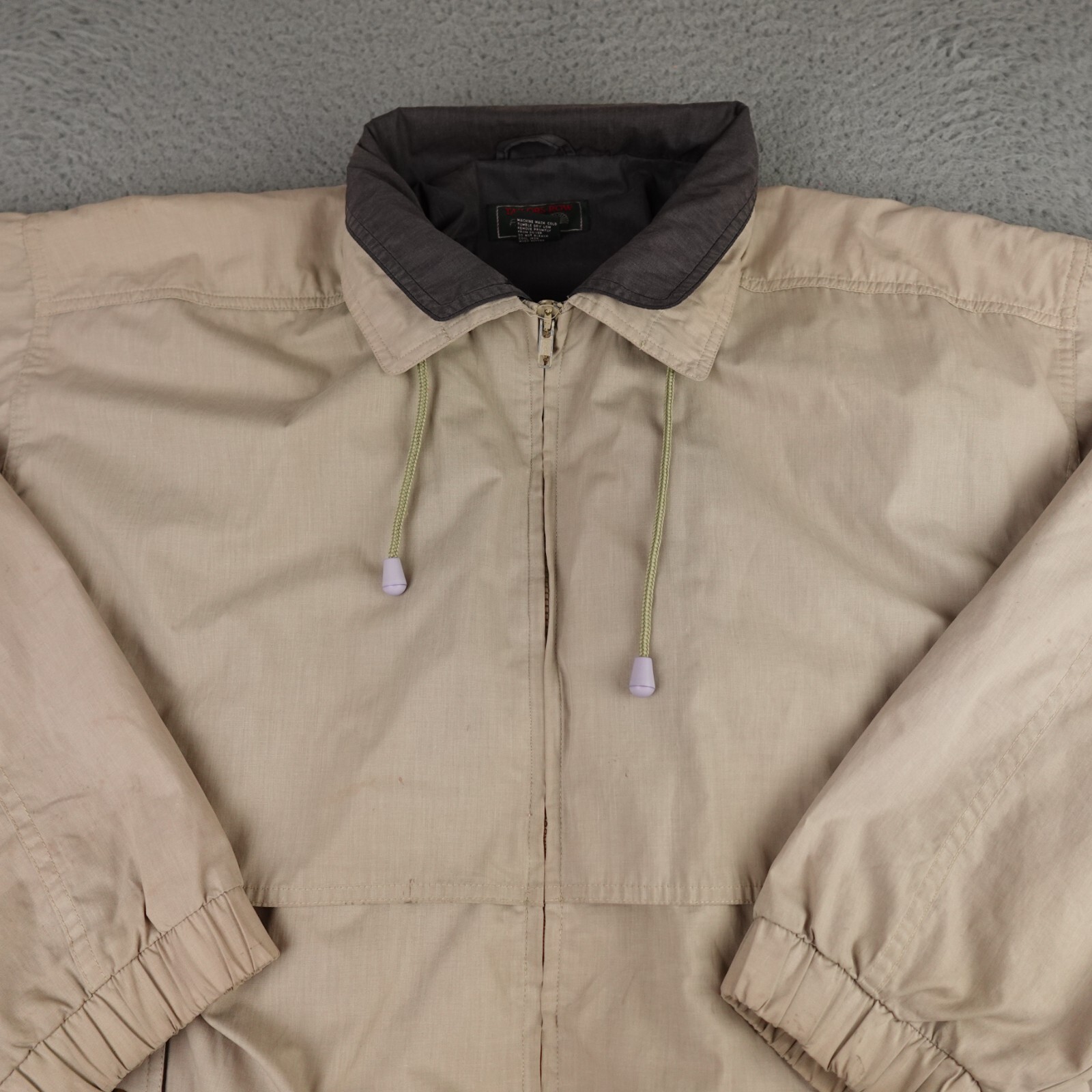 FILA Giacca a vento vintage Tailors Row Finery uomo marrone medio zip intera golf*