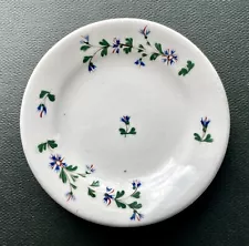 Fine Antique Sprig Decorated Cup Plate, Staffordshire, Porcelain, England, 1840s