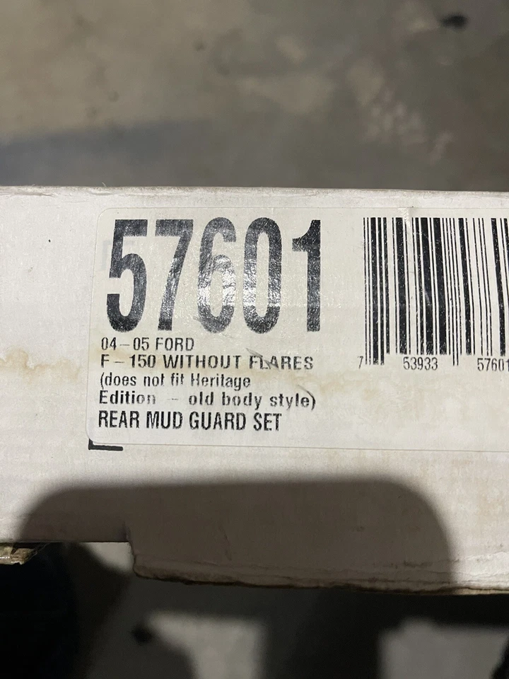 Juego trasero Mud Flap-FX2 Husky 57601 para Ford F-150 04-11 sin bengalas Foto 2 de 2