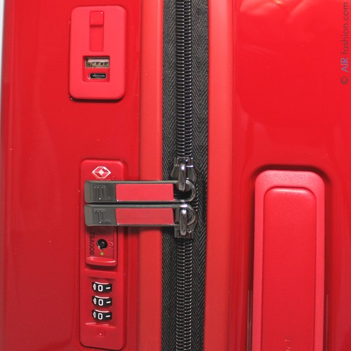 Porsche Design Roadster glossy red Hardside carry-on spinner Suitcase Trunk S 21 - Picture 10 of 14