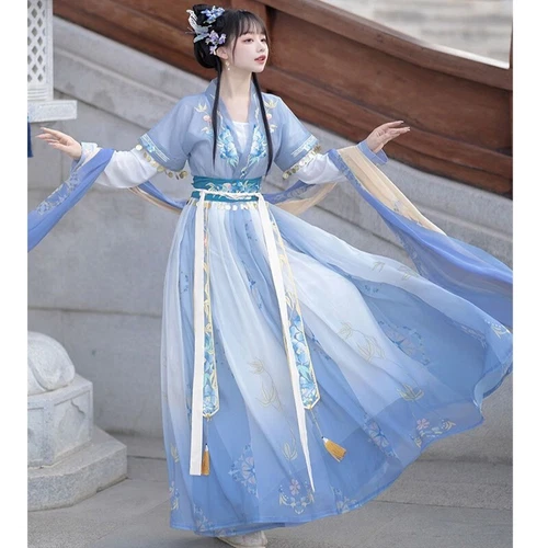 Cosplay Hanfu Dress Chinese Ancient Traditional Women Set Carnival Fairy Costume - Picture 8 of 20