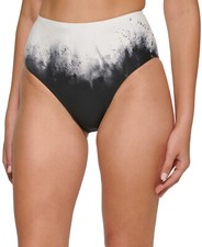  58 Calvin Klein Printed High-Waist Bikini Bottoms Swimsuit Size Small