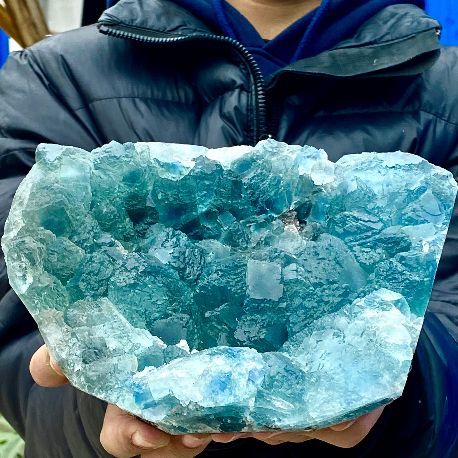 5.27LB Exquisite Natural Green Fluorite Healing Mineral Specimen