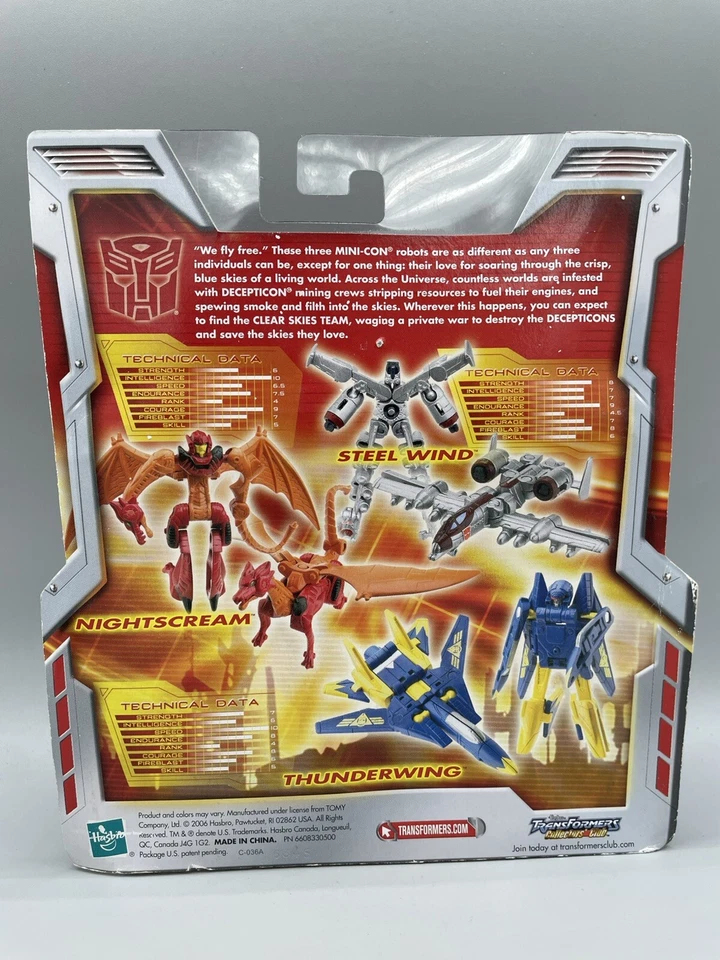 2006 Hasbro Transformers Robots In Disguise Autobot Clear Skies Team New - Image 3 of 4