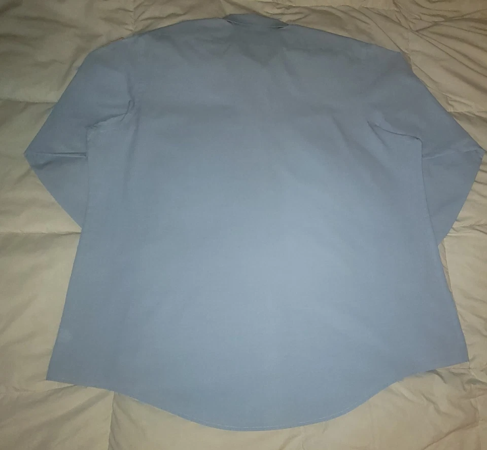Elbeco Uniform Shirts LongSleeve Blue (3XL Big & Tall) Size 19 Neck 36/37 Sleeve - Image 2 of 4