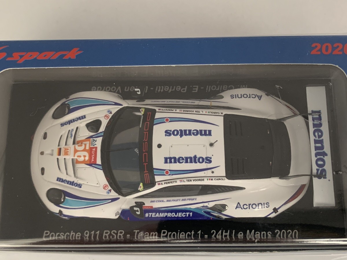 Porsche 911 RSR #56 2020 LeMans Team Project 1 Spark 1:43 | eBay