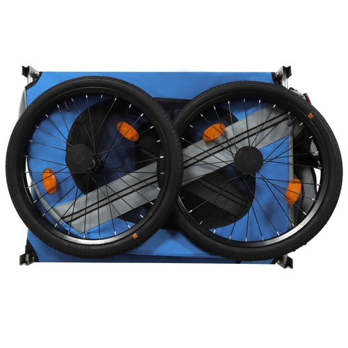 Remolque para bicicletas para mascotas perro gato portabicicletas cochecito plegable 120 lb resistente al agua - Imagen 8 de 9