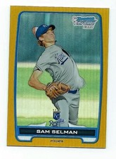 2012 BOWMAN CHROME DRAFT DRAFT PICKS GOLD REFRACTORS  SAM SELMAN #BDPP116 #16/50