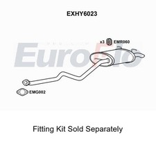 Rear Muffler Silencer Insert Exhaust Fits Hyundai Santa Fe EuroFlo EXHY6023