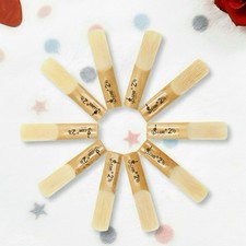 10-Pack Bb Clarinet Reeds Strength 2.5 - Easy Play, Natural Cane For Beginners