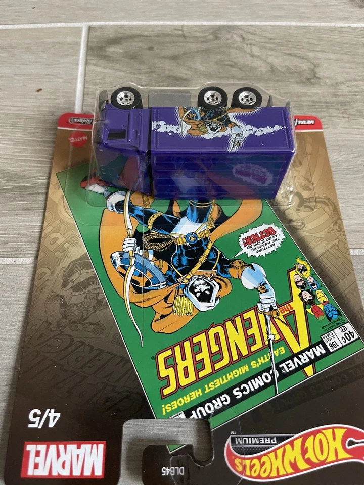 Hot Wheels Marvel Hiway Hauler 2 Purple The Avengers 2021 Loose - Image 3 of 4