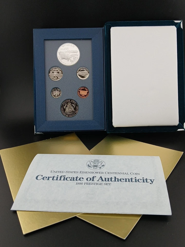 1990 Prestige Proof Set Original Capsules Box COA  - Image 2 of 4