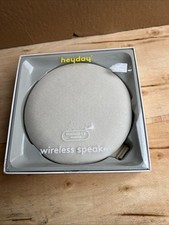 Heyday Round Lightweight Wireless Bluetooth Speaker 16H Playtime 33Ft Range