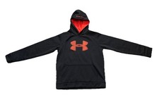 Under Armour Storm 1 Hooded Sweatshirt Blue/red Logo Youth Size XL