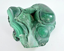 VINTAGE MALACHITE STONE DECORATIVE PAPERWEIGHT c1970