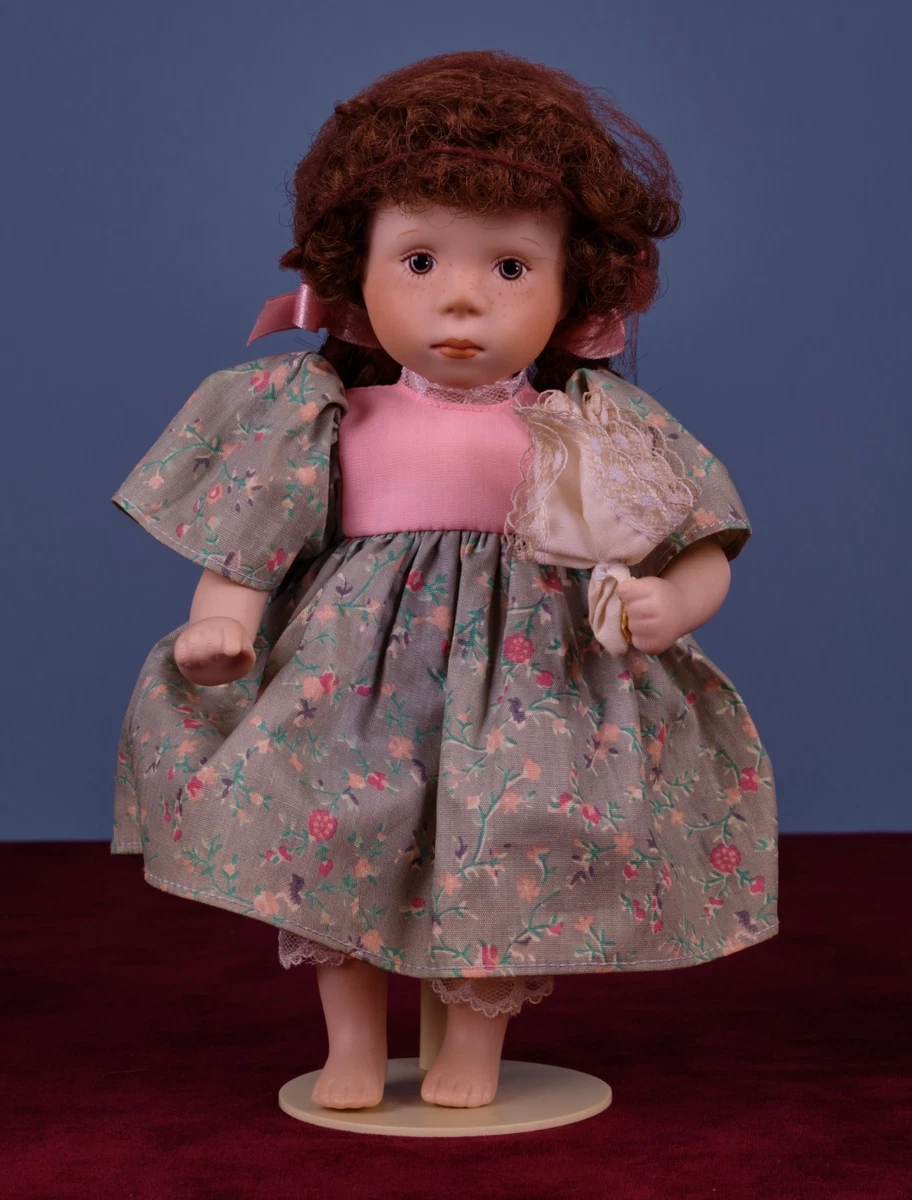 Vintage Franklin Mint Heirloom Doll Porzellan Mädchen Puppe