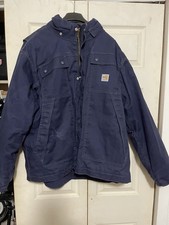 Carhartt Full Swing Armstrong Jacket Men s L Black 103370 Fleece Lined USA
