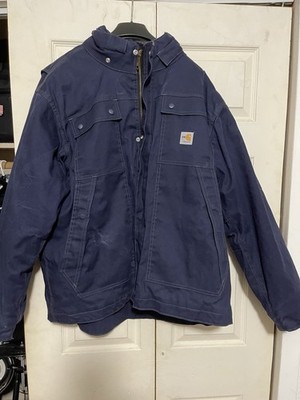 Carhartt Full Swing Armstrong Jacket Men s L Black 103370 Fleece Lined USA