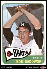 1965 Topps #156 Bob Sadowski Braves 7 - NM