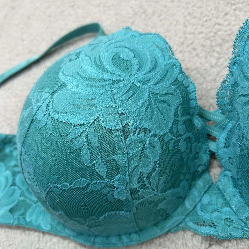 Torrid Bra 46C Push Up Bra Boost Plunge Push Up Lace - Image 3 of 4