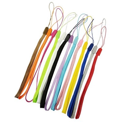 100Pcs Colorful Nylon Phone Strap Anti-lost Lanyard for Camera Keychain Id Cards