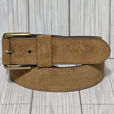 with tags Polo Ralph Lauren Mens Signature Suede Roller Buckle Belt Clay G1N
