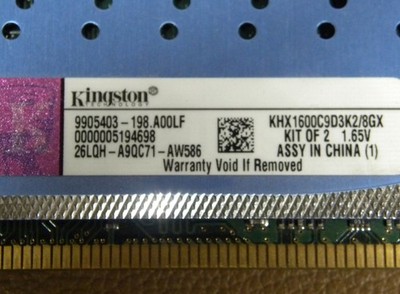 Kingston HyperX Genesis KHX1600C9D3K2/8GX DDR3 PC3-12800u (4) x