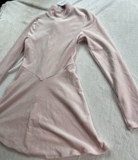 NWT Forever 21 Light Pink Velvet Turtleneck Minidress Longsleeve Medium