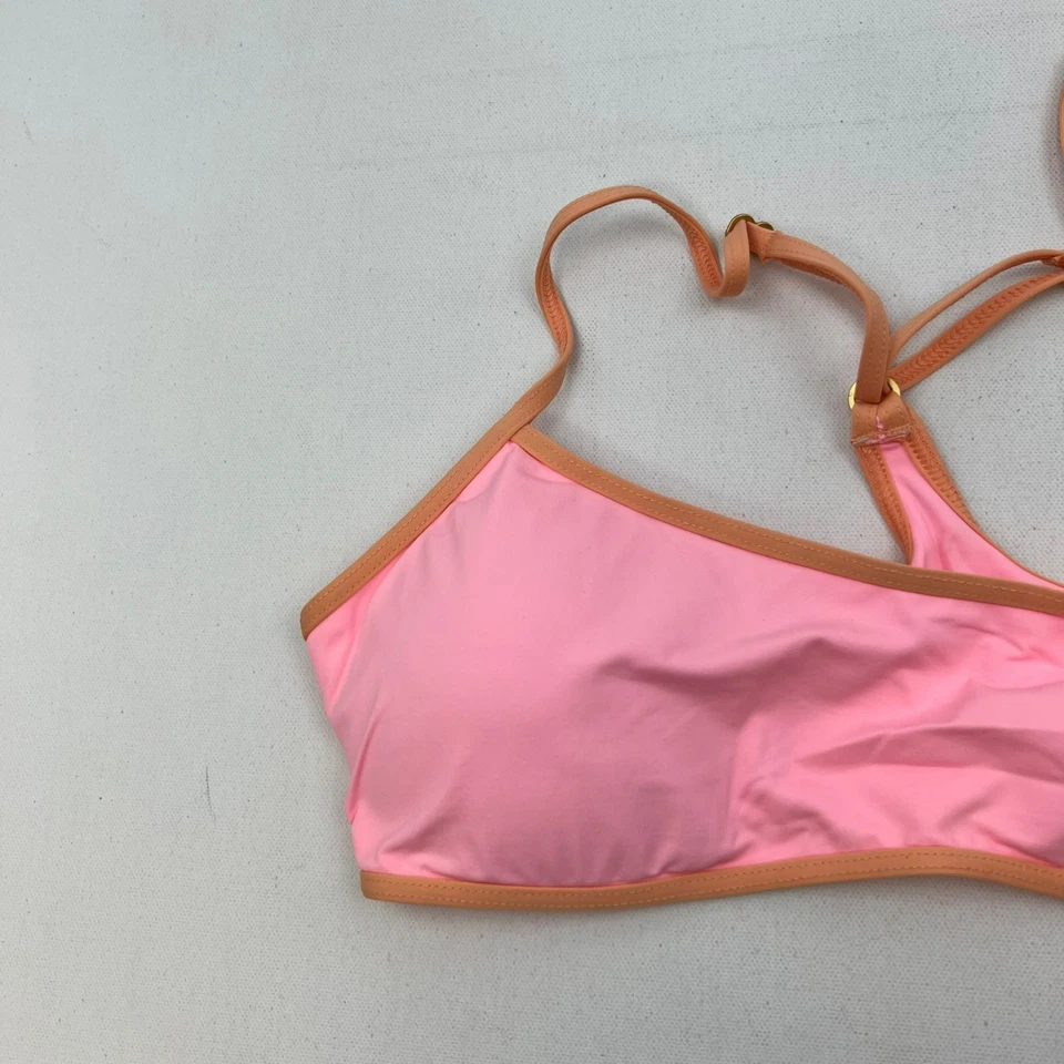 Top de bikini L*Space para mujer Pamela Pull Over espalda en T rosa/naranja talla XL nuevo Foto 3 de 4