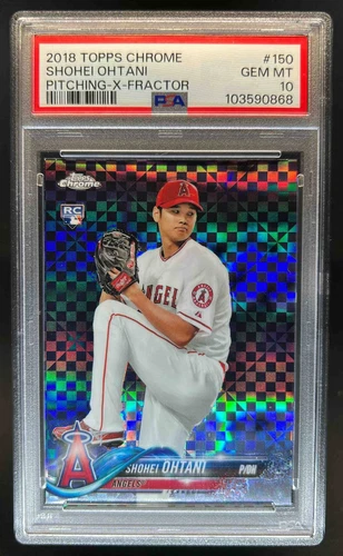 2018 Topps Chrome Shohei Ohtani X Fractor Rookie RC #150 Angels PSA 10