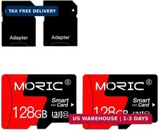 2 Pack 128GB Micro SD Card with Adapter High Speed Memory Card,C10 A1 for Camera
