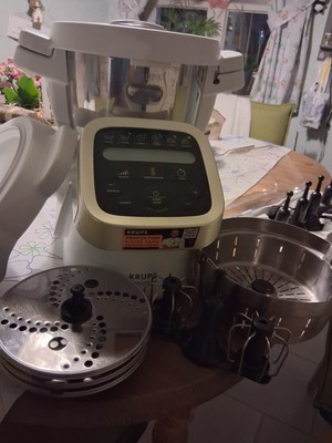 Krups HP 5031 Prep&Cook Multifunktions Küchenmaschine mit Zubehör Schnitzelwerk