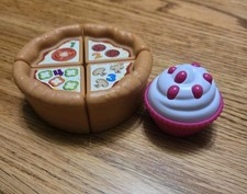 Leap Frog Number Lovin Oven Stove Learning Toy Replacement Pizza  Pink Cupcake