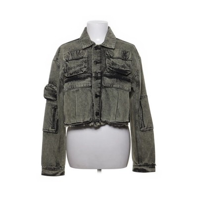 FB Sister, Jeansjacke, Damen, Größe: S, Grau, Baumwolle/Polyester/Viskose #fXV