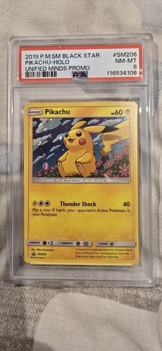 Pikachu graded PSA 8 for sale on eBay