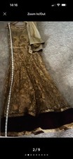 Ready made Anarkali Gown Pakistani Dress Salwar Kameez Wedding Party Bollywood L