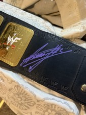 Undertaker Signed WWF Big Eagle ATTITUDE ERA Title Belt WWE Figures Inc COA